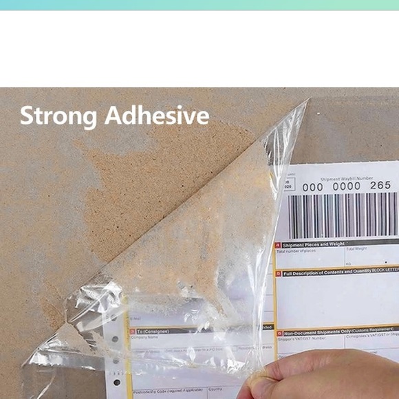 100 Packing 7.5" X 5.5" Self Adhesive Shipping Label Envelope Pouches - Picture 5 of 5